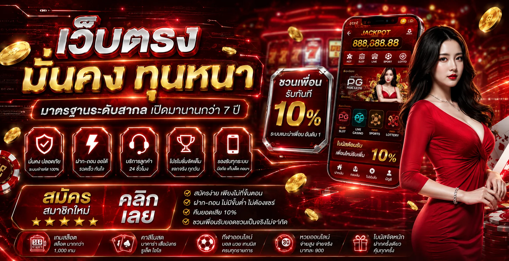 แบนเนอร์หน้าแรก WINGVIP88 เว็บตรงสล็อตคาสิโนฝากถอนออโต้